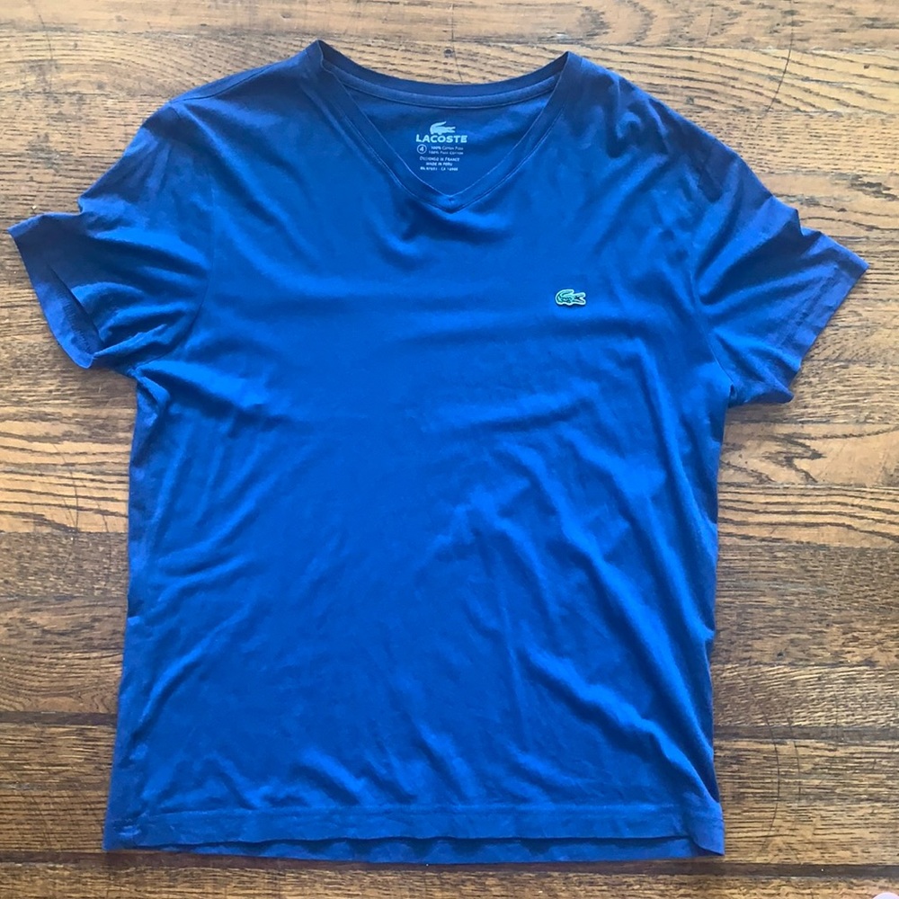 Lacoste V-Neck Pima Cotton T-shirt